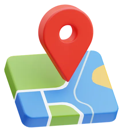 Localização do mapa  3D Icon