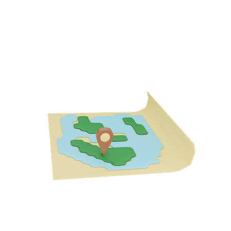 Localização do mapa  3D Icon