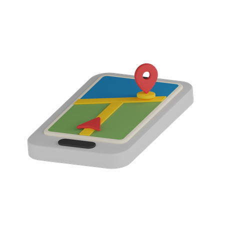 Mapa móvel  3D Icon