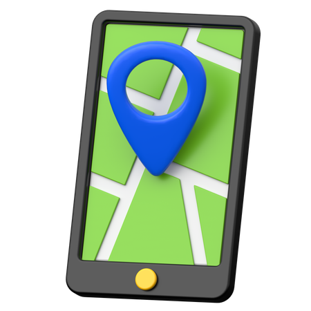 Mapa movil  3D Icon