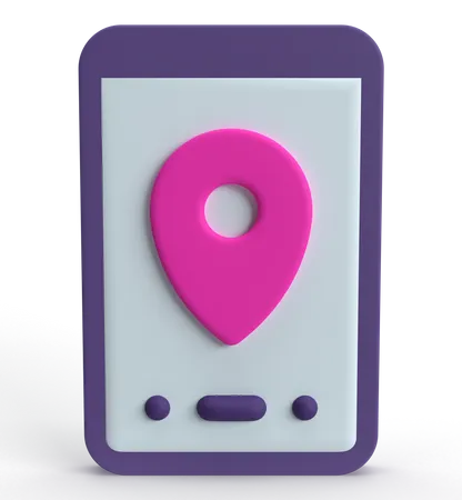 Mapa movil  3D Icon