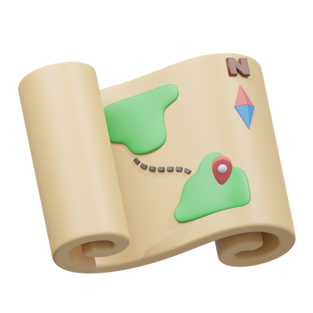 Fijar mapa  3D Icon