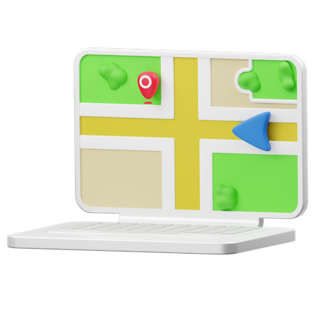 Mapa portátil  3D Icon