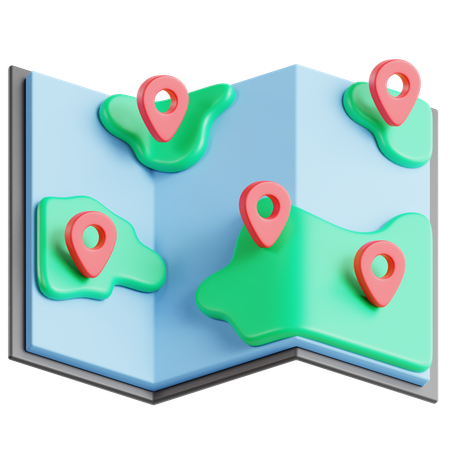 Ubicación del mapa  3D Icon