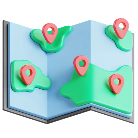 Ubicación del mapa  3D Icon