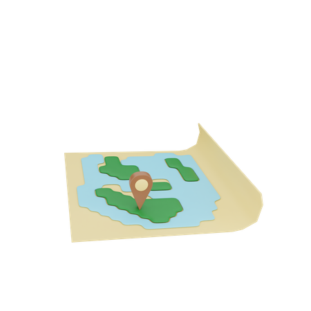 Ubicación del mapa  3D Icon