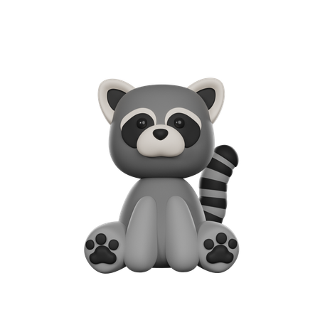 Mapache  3D Icon