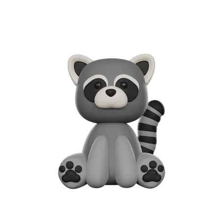 Mapache  3D Icon