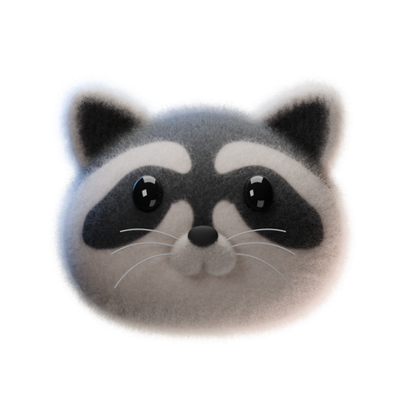 Mapache  3D Icon