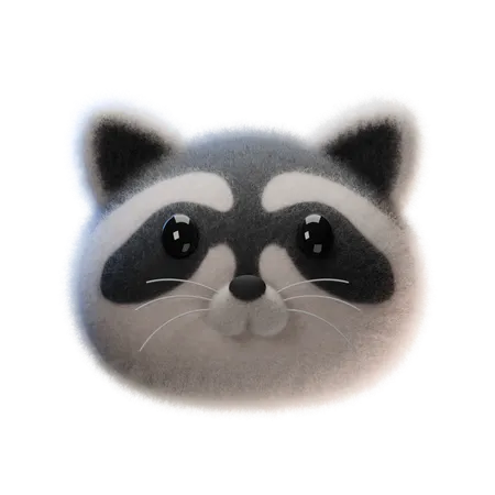 Mapache  3D Icon