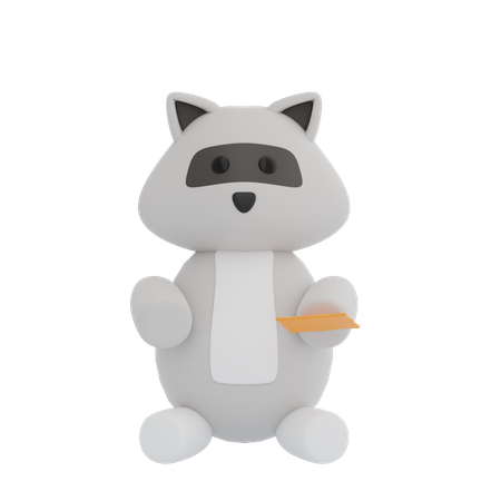 Mapache  3D Illustration