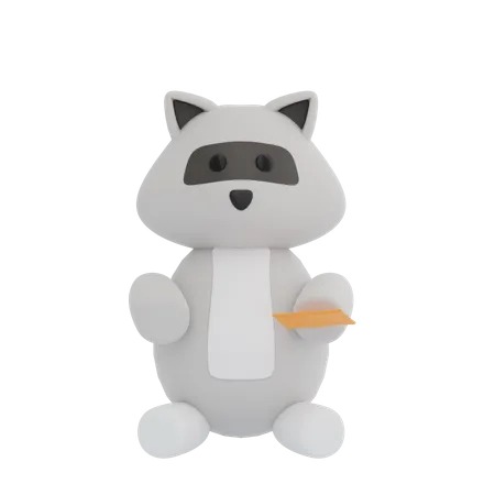 Mapache  3D Illustration