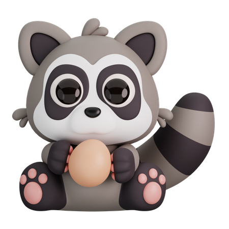 Mapache  3D Icon