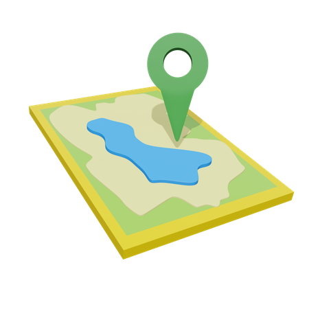 Mapas de viagem  3D Icon