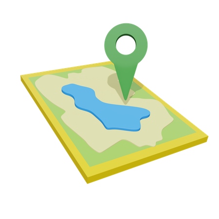 Mapas de viaje  3D Icon