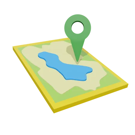 Mapas de viaje  3D Icon