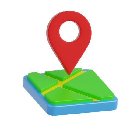 Mapas e localização  3D Icon