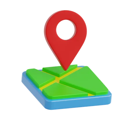 Mapas e localização  3D Icon