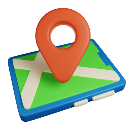 Mapas moviles  3D Icon