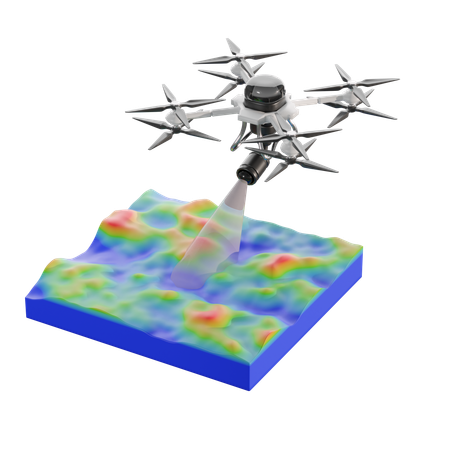 Mapeamento aéreo  3D Icon
