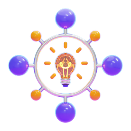 Mapeamento da mente  3D Icon