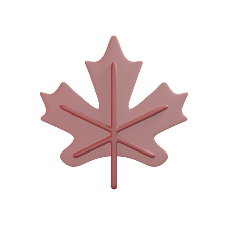 Maple Leaf  3D Icon