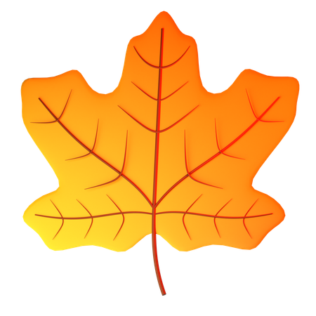Maple Leave  3D Icon