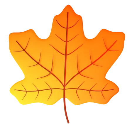 Maple Leave  3D Icon
