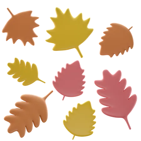 Maple Leaves  3D Icon