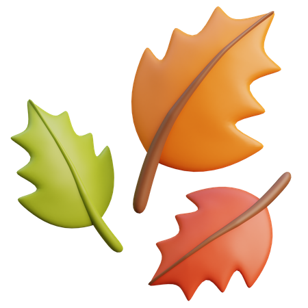 Maple Leaves  3D Icon