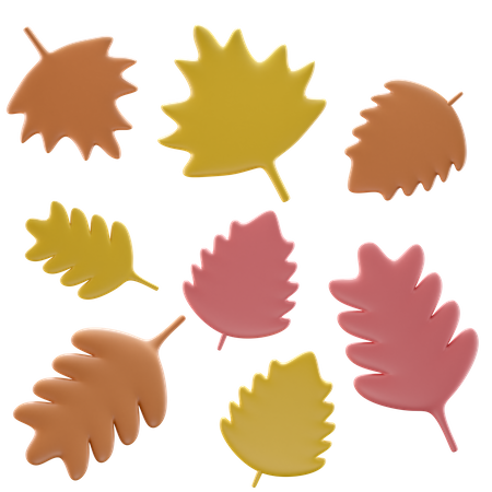 Maple Leaves  3D Icon