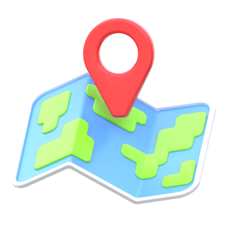 Carta geografica  3D Icon