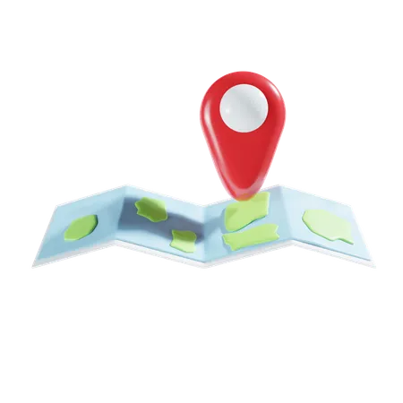 Maps For Travel 3 D Illustration 3D Icon