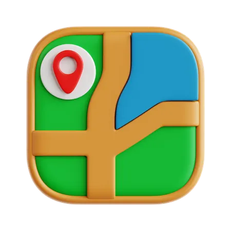 地図  3D Icon