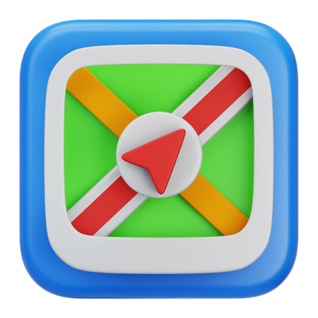 地図  3D Icon