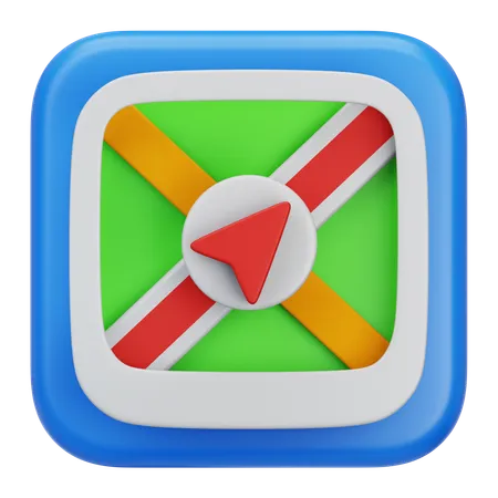 地図  3D Icon