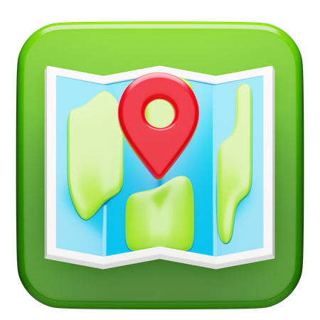 Maps  3D Icon