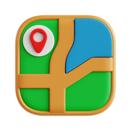 Maps  3D Icon