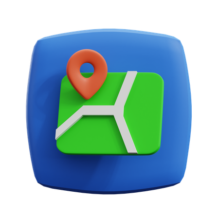 Maps  3D Icon