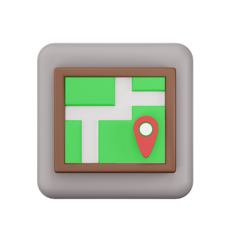 Maps  3D Icon