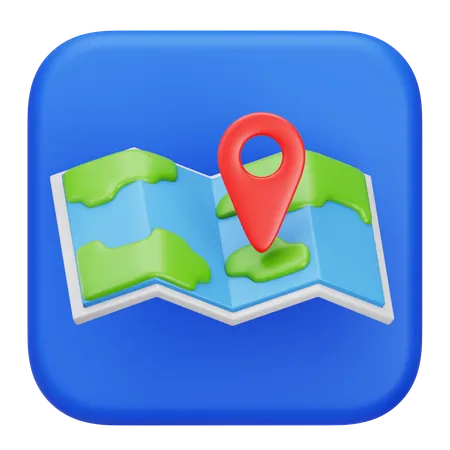 Maps  3D Icon