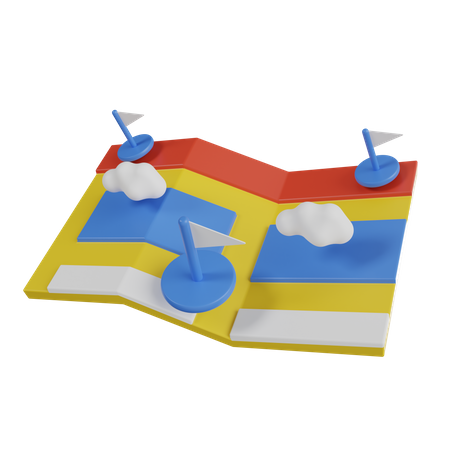 Maps  3D Icon