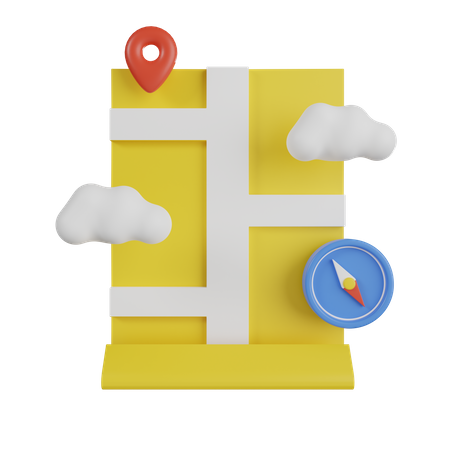 Maps  3D Icon