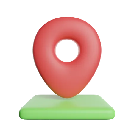 Pin Map Location 3D Icon