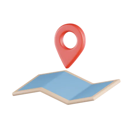 Maps And Pin Location  3D Icon