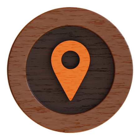 Maps Button  3D Icon