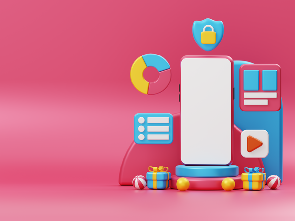Maquette de smartphone pour la publicité  3D Icon