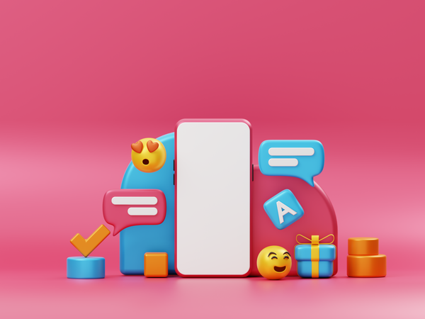 Maquette de smartphone pour la publicité  3D Icon