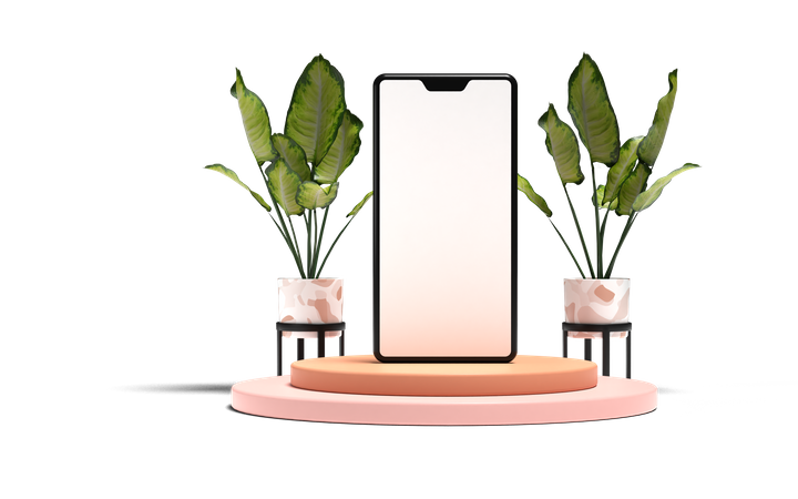 Maquette mobile pour la publicité  3D Icon