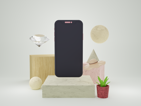 Maquette mobile pour la publicité  3D Icon